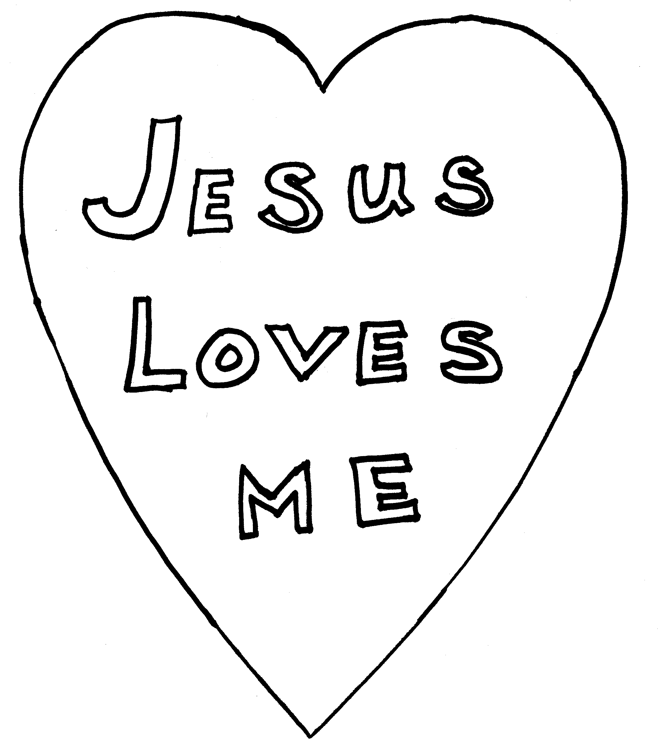 Free Printable Jesus Loves Me Coloring Pages